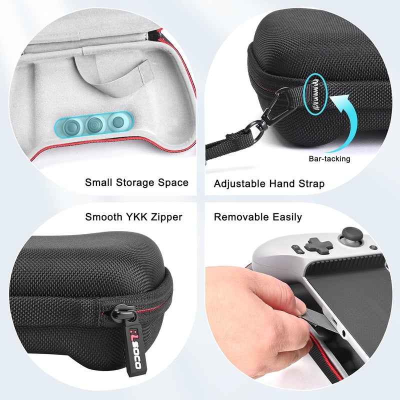 RLSOCO Hard Case for GameSir G8 Galileo Type-C Mobile Gaming Controller - Black (Case Only) - Image 3